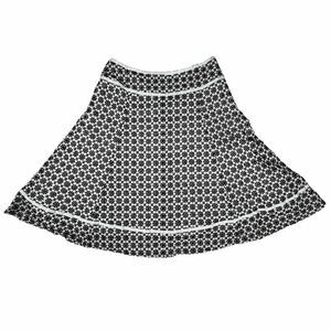 Jones New York Sport Skirt Black White Size 6 Lined